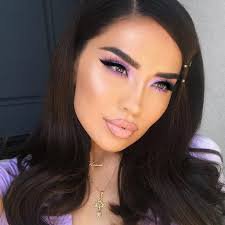 lavender makeup look
