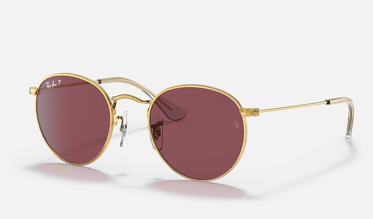 Round Kids Sunglasses in Legend Gold and Green | Ray-Ban®