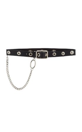 Chain-Embellished Leather Belt By Alessandra Rich | Moda Operandi