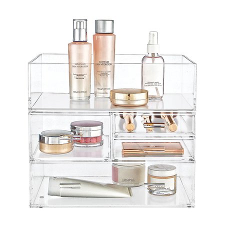 Luxe Acrylic Makeup & Skincare Storage Kit | The Container Store