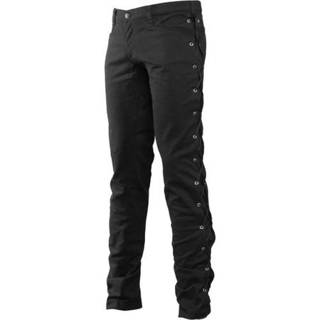 Black Pistol denim loop jeans for men w. drawstrings