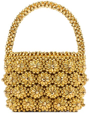 Shelly beaded tote bag