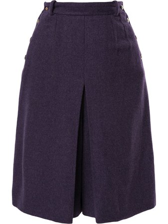 Purple Chanel Pre-Owned High-waisted Short Skirt | Farfetch.com
