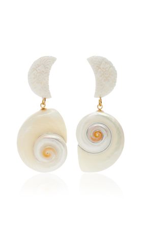 Capri Shell Earrings By Brinker & Eliza | Moda Operandi