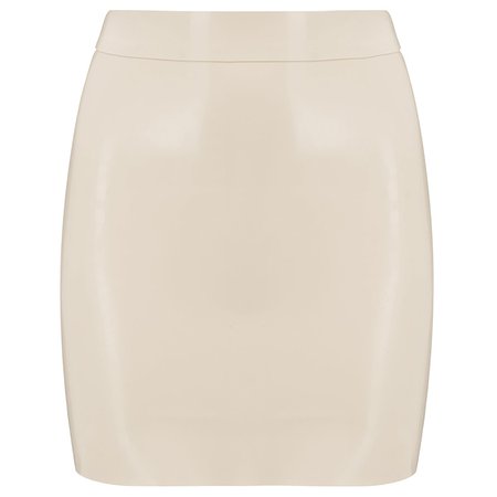 Elissa Poppy Latex Mini Skirt