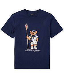 Polo Ralph Lauren Men's Classic-Fit Captain Bear T-Shirt, Created for Macy's & Reviews - T-Shirts - Men - Macy's