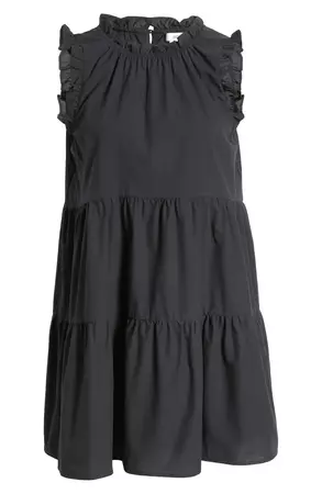 BP. Ruffle Tiered Cotton Babydoll Dress | Nordstrom
