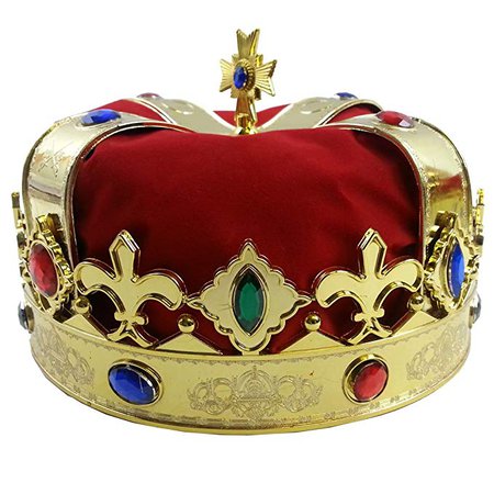 AmazonSmile: Funny Party Hats Royal Jeweled King's Crown - Costume Accessory: Clothing
