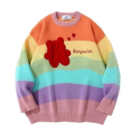 rainbow sweater Teddy bear