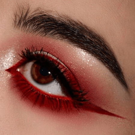 red makeup
