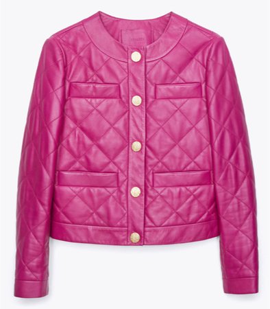 uterque quilted leather jacket