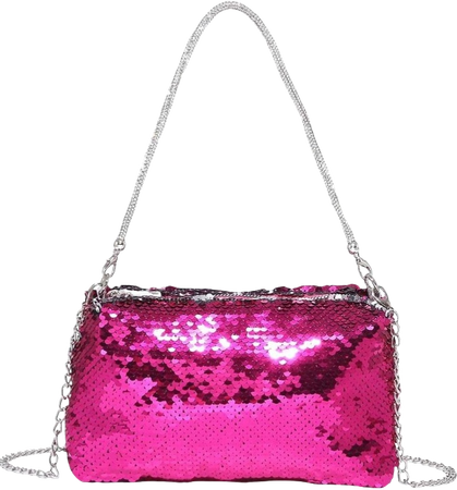pink sequin olivia mark purse