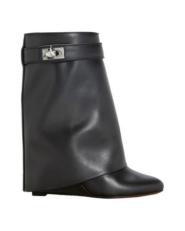 Givenchy Leather Shark Lock Pant Boots in Black - Lyst