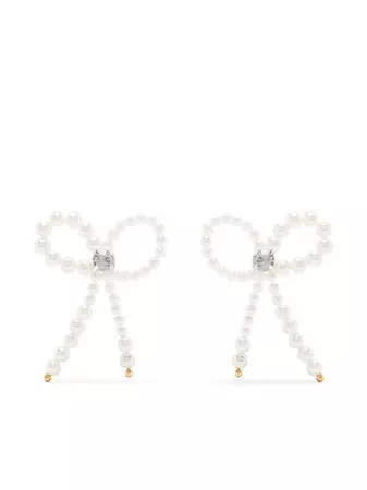 Atu Body Couture Pearl Bow Earrings - Farfetch