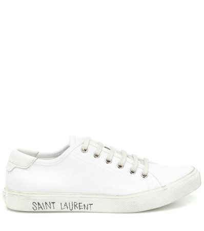 Malibu Leather Sneakers | Saint Laurent - Mytheresa