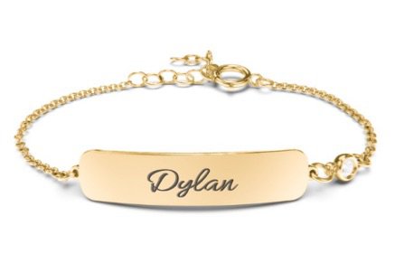Dylan Gold Name Bracelet