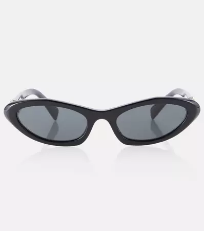 Cat Eye Sunglasses in Black - Miu Miu | Mytheresa