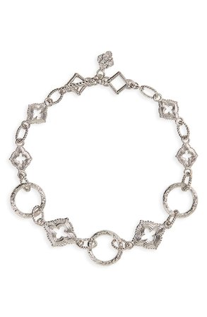 Armenta New World Silver Scroll Chain Link Bracelet | Nordstrom