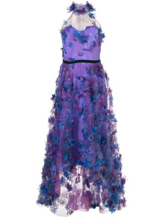 marchesa notte purple dress