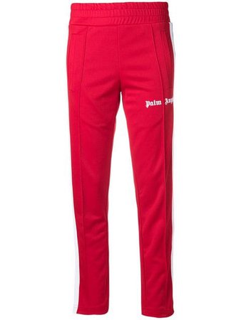 Palm Angels cropped track trousers $330 - Buy AW18 Online - Fast Global Delivery, Price