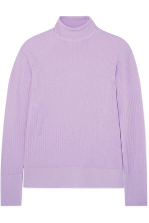 King & Tuckfield | Pointelle-knit merino wool turtleneck sweater | NET-A-PORTER.COM
