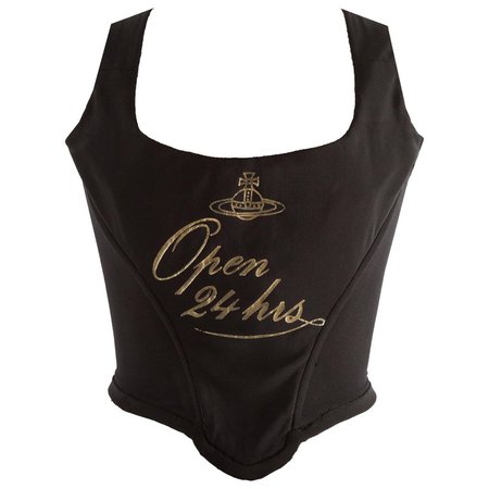 Vivienne Westwood Autumn-Winter 1993 'Open 24 Hours' corset For Sale at 1stdibs