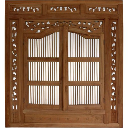 Mirror carved wooden window moucharabieh style - Design Market