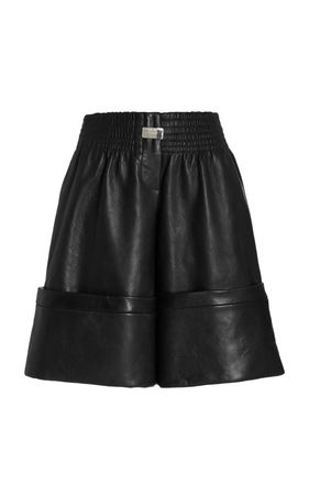 The Clover Leather Shorts By Brandon Maxwell | Moda Operandi