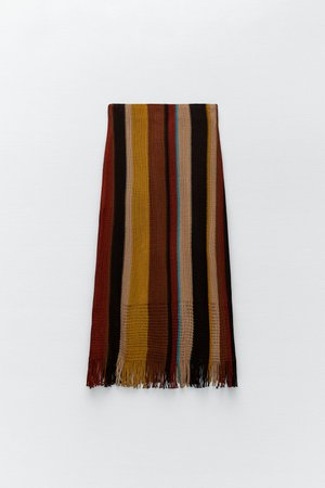 zara striped knit skirt