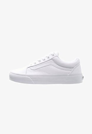 Vans OLD SKOOL - Skate shoes - true white - Zalando.co.uk
