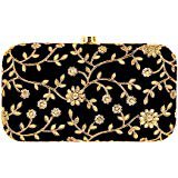 Tooba Handicraft Party Wear Hand Embroidered Box Clutch Bag Purse For Bridal, Casual, Party, Wedding (Indian Red): Amazon.in: Shoes & Handbags