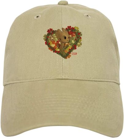 Amazon.com: CafePress GOTG Baby Groot Valentine Cap Baseball Cap with Adjustable Closure, Unique Printed Baseball Hat White : Clothing, Shoes & Jewelry