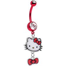 hello kitty belly ring - Google Search