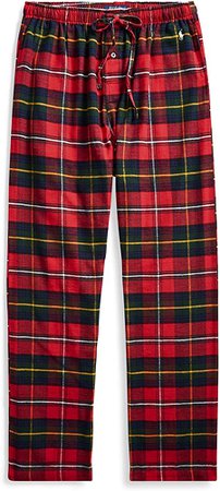 Polo Ralph Lauren Flannel Classic Pajama Pants Bromley Plaid/Nevis Pony Print SM at Amazon Men’s Clothing store