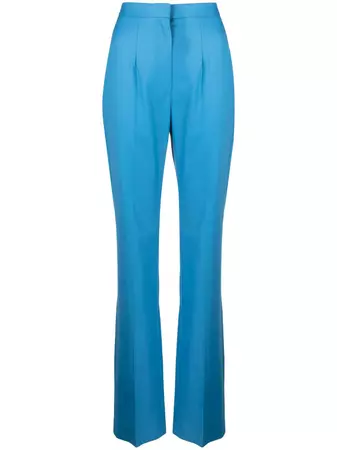 Shop Alexander McQueen high-waisted wool trousers with Express Delivery - FARFETCH