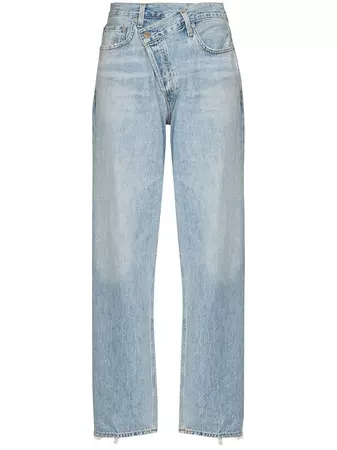 AGOLDE Criss Cross straight-leg Jeans - Farfetch