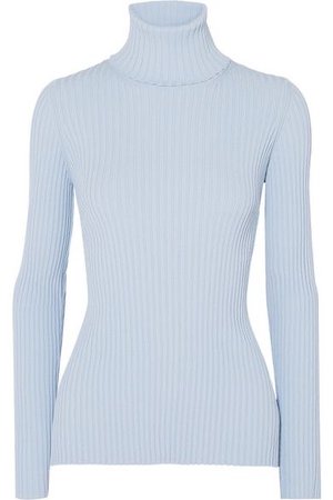 Proenza Schouler | Button-detailed ribbed-knit turtleneck sweater