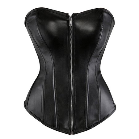 Sapubonva steampunk corsets and bustiers halter plus size corset pu leather gothic punk corset zip burlesque basque costume sexy|plus size corset|punk corsetsteampunk corset - AliExpress