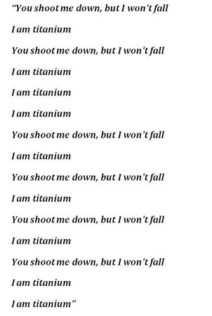 titanium lyrics - Google Search
