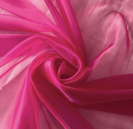 sheer pink fabric