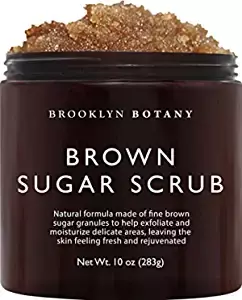 Amazon.com : Brooklyn Botany Brown Sugar Body Scrub - Moisturizing and Exfoliating Body, Face, Hand, Foot Scrub - Fights Acne, Fine Lines & Wrinkles, Great Gifts For Women & Men - 10 oz : Beauty & Personal Care