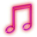Neon music note pink - Google Search