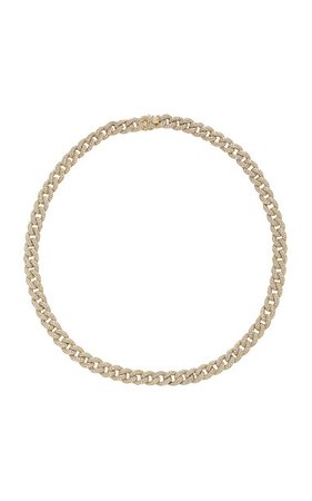 Shay Jewelry Yellow Gold and Diamond Chain Link Necklace