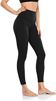 HeyNuts Hawthorn Athletic High Waisted Yoga Leggings for Women, Buttery Soft Workout Pants Compression 7/8 Leggings with Inner Pockets Black_25'' M(8/10) at Amazon Women’s Clothing store