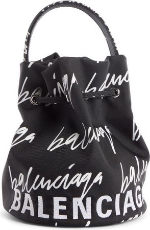 Balenciaga Extra Small Wheel Logo Bucket Bag | Nordstrom