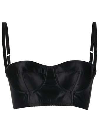 Shop black Dolce & Gabbana structured bralette top with Express Delivery - Farfetch