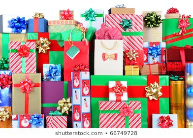 Large Group Christmas Presents All Shapes Stock Photo (Edit Now) 66749728