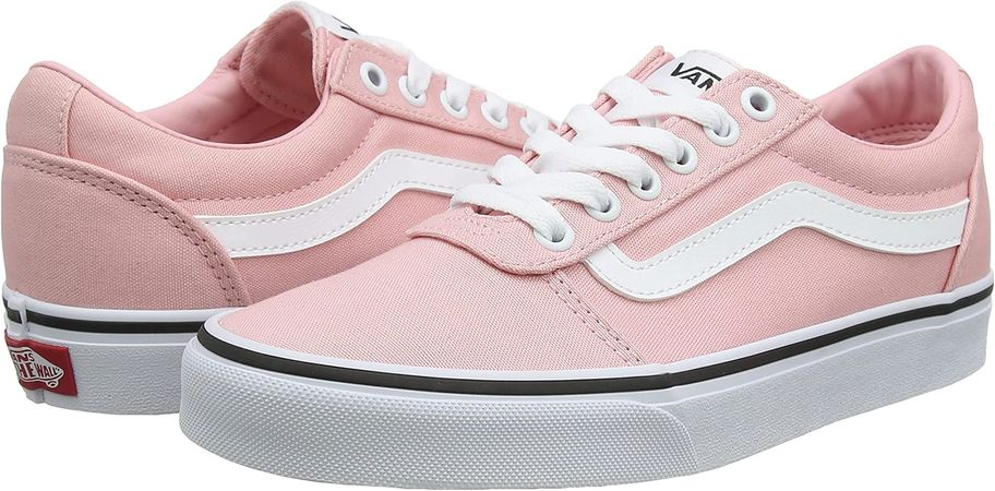 Amazon.com | Vans Women's Low-top Trainers Sneaker, Canvas Powder Pink White, 5.5 | Fashion Sneakers