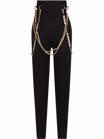 Dolce & Gabbana chain link trim tapered trousers - FARFETCH