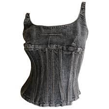 dark denim corset - Google Search